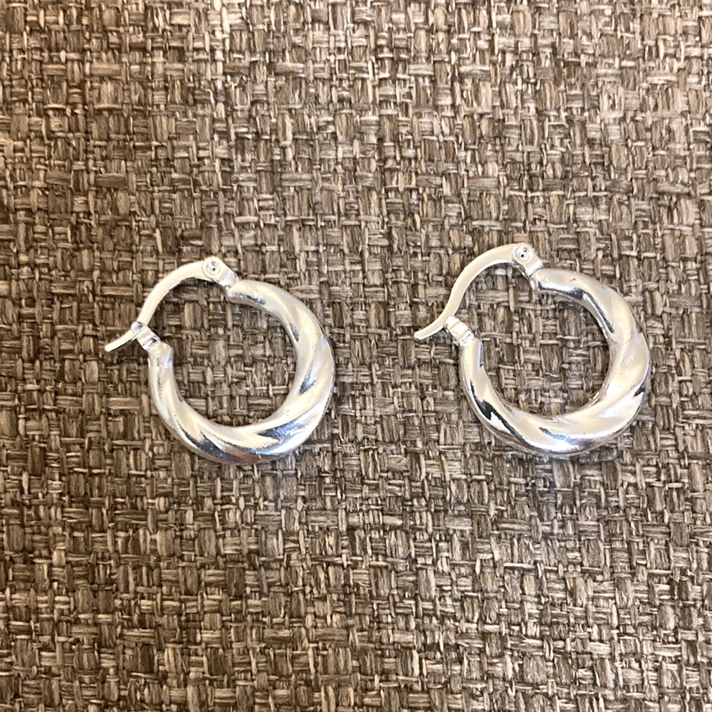 Silver earrings